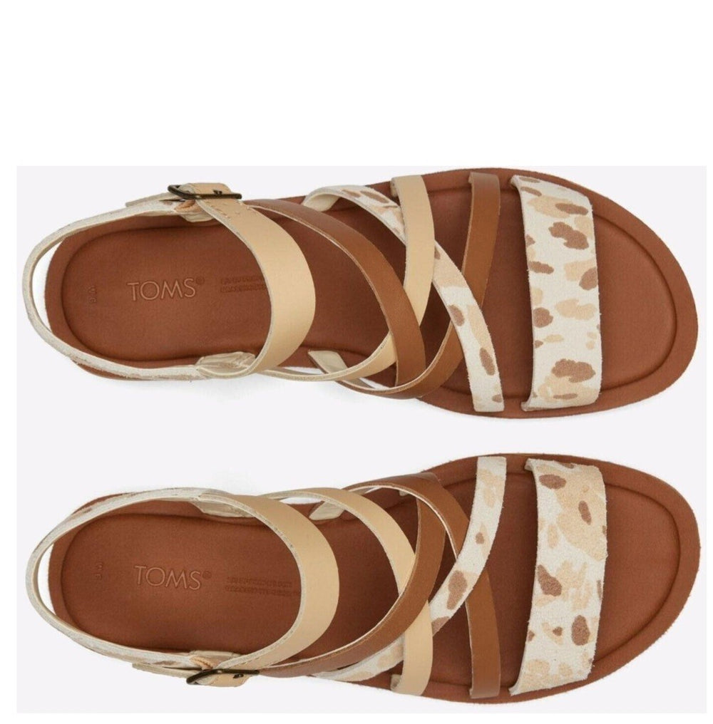 Toms Sephina Damen Sandale Sandalette Pantolette Mehrfarbig Gr. 37.5 (US 7)