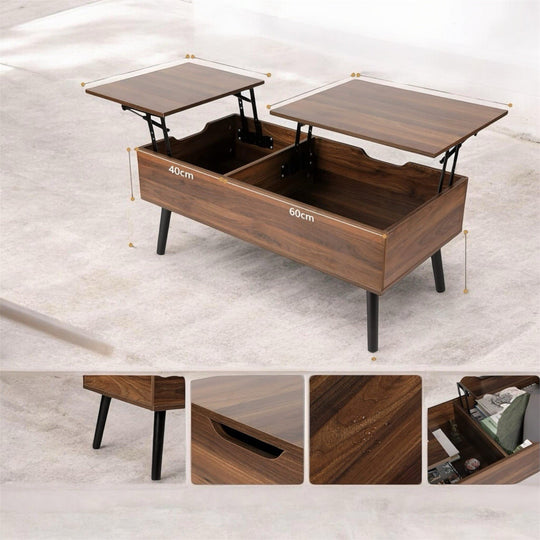 Couchtisch Rechteckig Wohnzimmer 100cm Beistelltisch