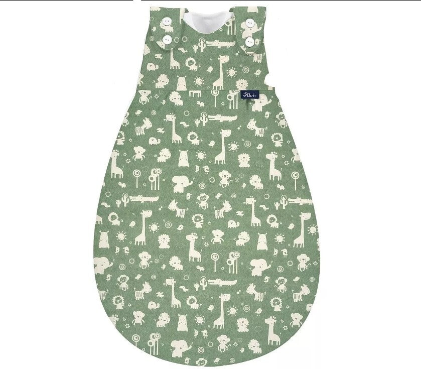 Alvi Baby-Mäxchen Schlafsack Granite Animals, Gr.70cm