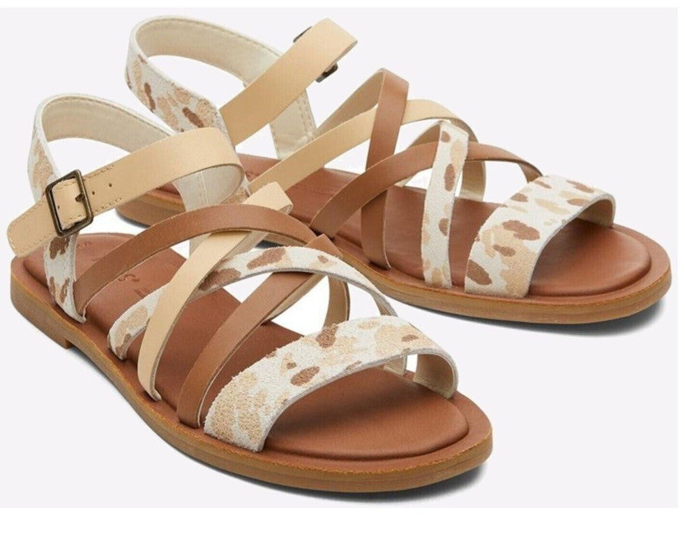 Toms Sephina Damen Sandale Sandalette Pantolette Mehrfarbig Gr. 39 (US 8,5)