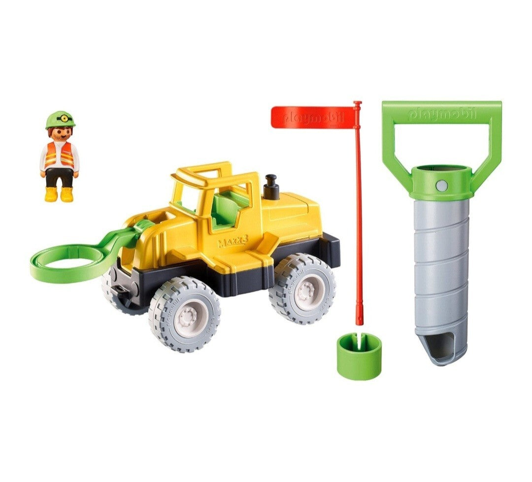 Baufahrzeug PLAYMOBIL 70064 Bohrfahrzeug Sandkasten