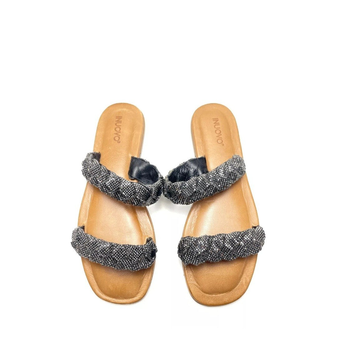 Inuovo Pantolette Sandale Sandalette Pantolette Schwarz Gr. 39