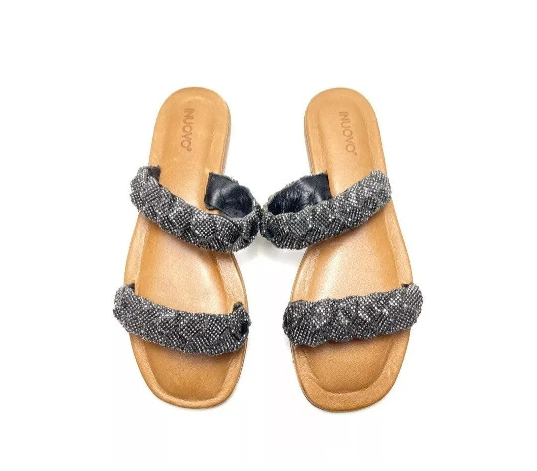 Inuovo Pantolette Sandale Sandalette Pantolette Schwarz Gr. 40